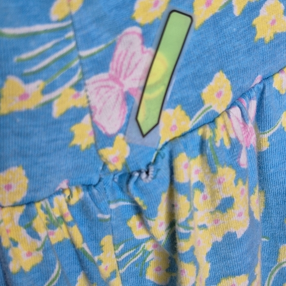 Lilly Pulitzer Vintage Floral Short Sleeve Cotton Dress - Size M *Flaws - Picture 8 of 12